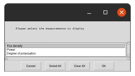 Example starting window
